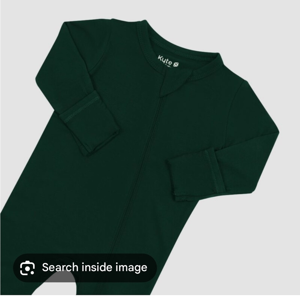 Kyte BABY Zippered Romper in Evergreen 18-24 months bamboo pajama